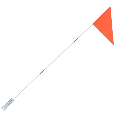 SOIMISS Reflektierende Fahrradflagge mit Fiberglas Stange Sicherheitswimpel Hohe Sichtbarkeit Leicht Robust für Erwachsene Fahrradanhänger Zubehör von SOIMISS