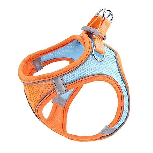 SOIMISS Reflektierendes Brustgeschirr für Hunde und Katzen Atmungsaktive Langlebige Leine für Welpen und Haustiere Leicht zu Reinigendes Design Leine und Set Orange SOIMISS Reflektierendes Brustgeschirr für Hunde und Katzen Atmungsaktive Langlebige Leine für Welpen und Haustiere Leicht zu Reinigendes Design Leine und Set Orange von SOIMISS