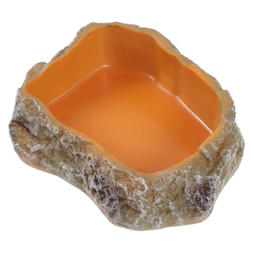 SOIMISS Reptilien Futternapf aus Langlebigem Harz wasserdichte Futter Wasserschale für Terrarien Leicht zu Reinigen Verschleißfest Geeignet für Schildkröten Eidechsen und Reptilienhaltung SOIMISS Reptilien Futternapf aus Langlebigem Harz wasserdichte Futter Wasserschale für Terrarien Leicht zu Reinigen Verschleißfest Geeignet für Schildkröten Eidechsen und Reptilienhaltung von SOIMISS