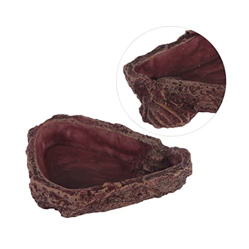 SOIMISS Reptilien Futterschale aus Resin Imitation Baumrinde Wasserschale für Terrarium Geeignet für Eidechsen Geckos Vogelspinnen und Kleine Kriechtiere Langlebig und Kompakt SOIMISS Reptilien Futterschale aus Resin Imitation Baumrinde Wasserschale für Terrarium Geeignet für Eidechsen Geckos Vogelspinnen und Kleine Kriechtiere Langlebig und Kompakt von SOIMISS