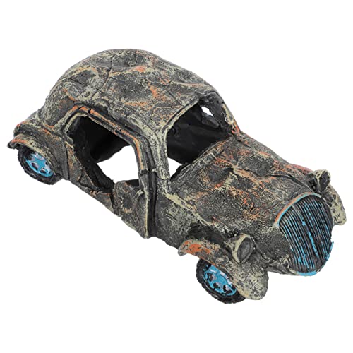SOIMISS Resin Aquarium Ornament Auto Wrack Form Fischhöhle Dekoration Sicheres Harz Tischdeko Verstecktes Versteck für Garnelen für Aquarien und Teiche SOIMISS Resin Aquarium Ornament Auto Wrack Form Fischhöhle Dekoration Sicheres Harz Tischdeko Verstecktes Versteck für Garnelen für Aquarien und Teiche von SOIMISS