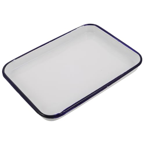 SOIMISS Retro Emaille Backform Rechteckige Auflaufform für Ofen Vielseitig Einsetzbar als Servierplatte Hochwertiges Leicht zu Reinigendes Material für Lasagne und Casserolegerichte SOIMISS Retro Emaille Backform Rechteckige Auflaufform für Ofen Vielseitig Einsetzbar als Servierplatte Hochwertiges Leicht zu Reinigendes Material für Lasagne und Casserolegerichte von SOIMISS