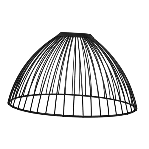 SOIMISS Retro Industrial Lampenschirm Schwarzem Eisen Draht Geometrisches Design Halbelliptisch Fassung Kompatibel für Deckenleuchte Nachttischlampe Wohnzimmer und Schlafzimmer SOIMISS Retro Industrial Lampenschirm Schwarzem Eisen Draht Geometrisches Design Halbelliptisch Fassung Kompatibel für Deckenleuchte Nachttischlampe Wohnzimmer und Schlafzimmer von SOIMISS