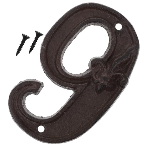 SOIMISS Retro Türnummer aus Gusseisen mit Hammerschlag optik DIY Hausnummer Wetterfest und Robust als Briefkasten Haustürschild für Apartment und Haus Einfache Montage SOIMISS Retro Türnummer aus Gusseisen mit Hammerschlag optik DIY Hausnummer Wetterfest und Robust als Briefkasten Haustürschild für Apartment und Haus Einfache Montage von SOIMISS