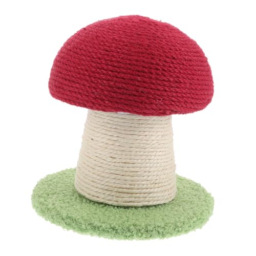 SOIMISS Roter Pilz katzenkratzbaum aus Robustem Sisal Dekorativer Kratzpfosten für Hauskatzen Fördert Gesundes Kratzverhalten Multifunktionales Interaktives Katzenspielzeug für Kätzchen SOIMISS Roter Pilz katzenkratzbaum aus Robustem Sisal Dekorativer Kratzpfosten für Hauskatzen Fördert Gesundes Kratzverhalten Multifunktionales Interaktives Katzenspielzeug für Kätzchen von SOIMISS