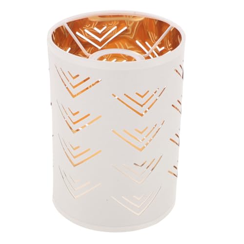 SOIMISS Runder Hohler Lampenschirm aus Stoff und Eisen Dekorativer Lampenüberzug mit Retro design Kompakte Langlebig und Robust Passend für Pendelleuchten Stehlampen Tischlampen für Flur von SOIMISS