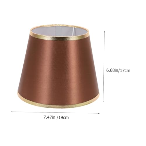 SOIMISS Runder Lampenschirm aus Stoff Dekorativer Ersatzschirm für Tischlampe Augenschonend Langlebig Geeignet für Schlafzimmer Arbeitszimmer Wohnzimmer Modernes Design in Kaffee gold SOIMISS Runder Lampenschirm aus Stoff Dekorativer Ersatzschirm für Tischlampe Augenschonend Langlebig Geeignet für Schlafzimmer Arbeitszimmer Wohnzimmer Modernes Design in Kaffee gold von SOIMISS