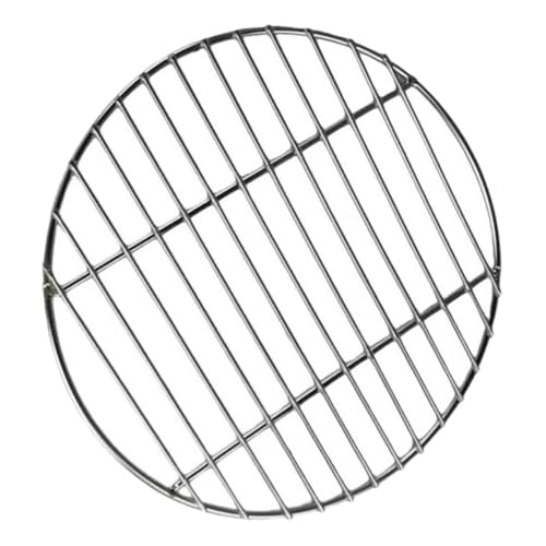 SOIMISS Rundes Edelstahl Grillnetz Wiederverwendbar BBQ Grillrost Multifunktional für Fisch Gemüse Fleisch für Outdoor Camping und Elektrogrill Langlebiges Grillgitter Verhindert von SOIMISS
