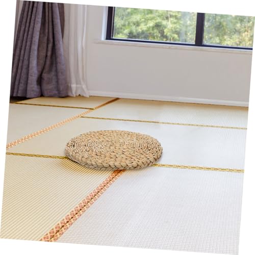 SOIMISS Rundes Sitzkissen aus Handgewebtem Stroh Strapazierfähiges Meditations Yogakissen Vielseitige Bodensitzauflage für Fensterplatz Terrasse und Innenbereich SOIMISS Rundes Sitzkissen aus Handgewebtem Stroh Strapazierfähiges Meditations Yogakissen Vielseitige Bodensitzauflage für Fensterplatz Terrasse und Innenbereich von SOIMISS