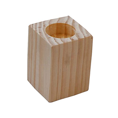 SOIMISS Rustikaler Holz Kerzenhalter Mittlere Stabkerzenhalter ohne Glaszylinder Stabiler Tischkerzenständer für Wohnraumdekoration Vielseitig für LED und Wachskerzen Geeignet SOIMISS Rustikaler Holz Kerzenhalter Mittlere Stabkerzenhalter ohne Glaszylinder Stabiler Tischkerzenständer für Wohnraumdekoration Vielseitig für LED und Wachskerzen Geeignet von SOIMISS