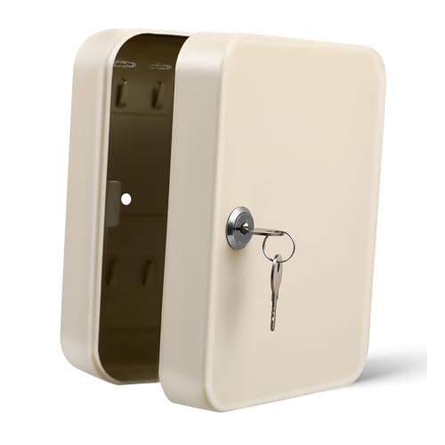 SOIMISS Schlüsselschrank Fach Abschließbare Schlüsselbox aus Robustem Wandmontage Schlüsselaufbewahrung Sicherer Schlüsselkasten für Büro und Zuhause von SOIMISS