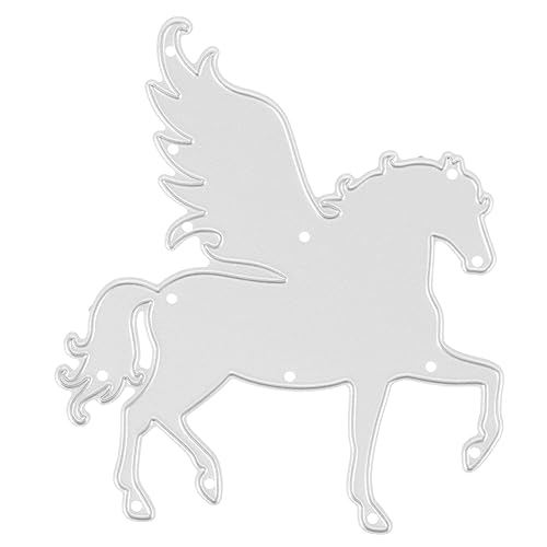 SOIMISS Schneideform für Bastelarbeiten Pferdeform Metallstanzschablone Kohlenstoffhaltigem Stahl Wiederverwendbare Schneidemaske für Scrapbooking und Kreative Projekte von SOIMISS