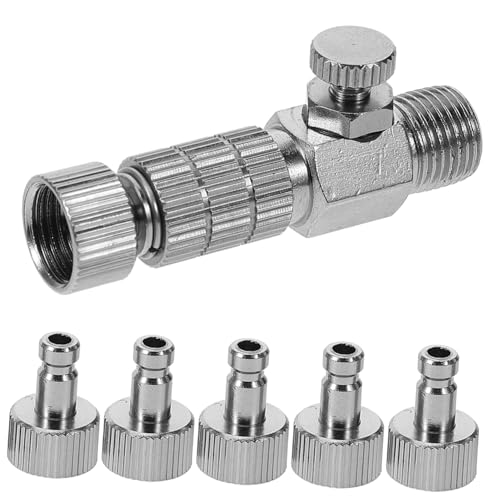 SOIMISS Schnellverschluss Airbrush Verbinder Teiliges Set Leicht Robust Rostfrei für Airbrush Schlauch Kompressor Modellmalerei Einfaches Verbinden ohne Werkzeug SOIMISS Schnellverschluss Airbrush Verbinder Teiliges Set Leicht Robust Rostfrei für Airbrush Schlauch Kompressor Modellmalerei Einfaches Verbinden ohne Werkzeug von SOIMISS