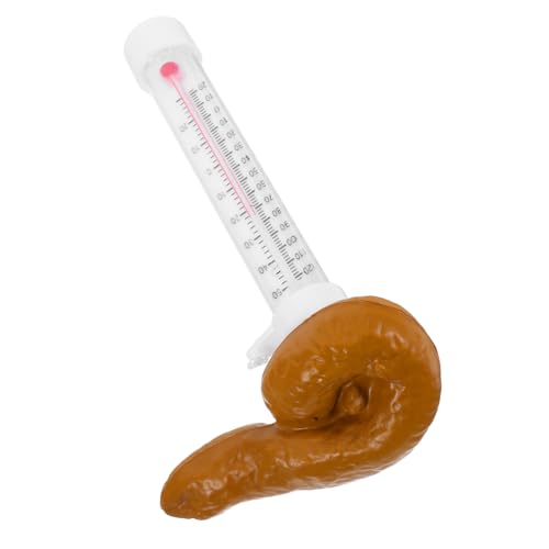 SOIMISS Schwimmendes Poolthermometer Poop Design Präziser Temperatursensor Langlebiges Kunststoffmaterial Witterungsbeständig für Schwimmbäder Spas und Aquarien Geeignet Einfach Ablesbar von SOIMISS