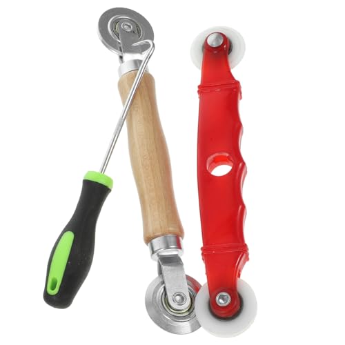 SOIMISS Screen Rolling Tool mit Doppelrollen Holz Nylonräder Langlebig Komfortabel für Fliegengitter Fenster Tür Installation und Reparatur Zufällige Farbe Zufällige Farbe von SOIMISS