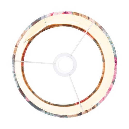 SOIMISS Seidenvelours Lampenschirm mit Blumenmuster Dekorativer Stoff Lampenschirm für Tischlampe Langlebiger Sicherer Lampenbezug für Wohnzimmer und Schlafzimmer Einzeln Verpackt von SOIMISS
