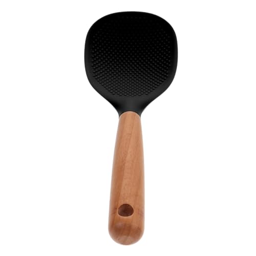 SOIMISS Silikon Reislöffel Antihaft Reiskocher Kochlöffel Hitzebeständig Reisschaufel für Reis Kochen Servierlöffel Küchengerät Bpa frei Schwarz SOIMISS Silikon Reislöffel Antihaft Reiskocher Kochlöffel Hitzebeständig Reisschaufel für Reis Kochen Servierlöffel Küchengerät Bpa frei Schwarz von SOIMISS