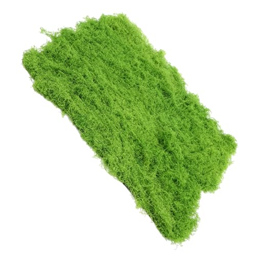 SOIMISS Simuliertes Fadenmoos Lebensecht gefälscht dekoratives Moos für Pflanzgefäße Artificial Plant mikrolandschaft Grasmatte Dekoration simulierter Moosrasen Perlenbaumwolle Light Green von SOIMISS
