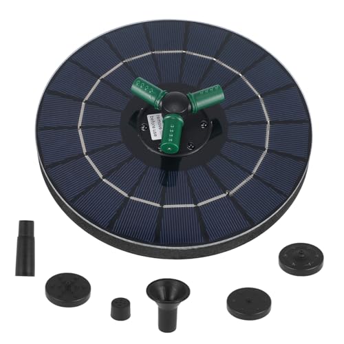 SOIMISS Solar Brunnenpumpe mit Rgb Lichtern Solarbetrieben zu Installieren Schwimmendes Design für Garten Pool und Teich mit Beleuchtung von SOIMISS