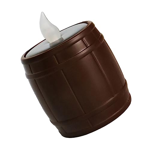 SOIMISS Solar Teelichter Barrel Förmige Solar LED Kerzen für Außenbereich Dekorative Solarlampe für Garten und Terrasse Langlebig und Elegant im Design für Stimmungsvolle Beleuchtung von SOIMISS