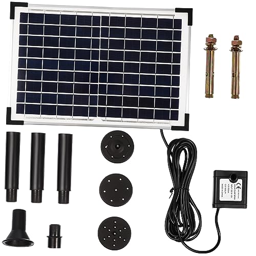 SOIMISS Solarbetriebene Springbrunnenpumpe Einstellbarer Tragbar und Vielseitig für Garten Teich und Solarwasserpumpe für Außenbereiche SOIMISS Solarbetriebene Springbrunnenpumpe Einstellbarer Tragbar und Vielseitig für Garten Teich und Solarwasserpumpe für Außenbereiche von SOIMISS