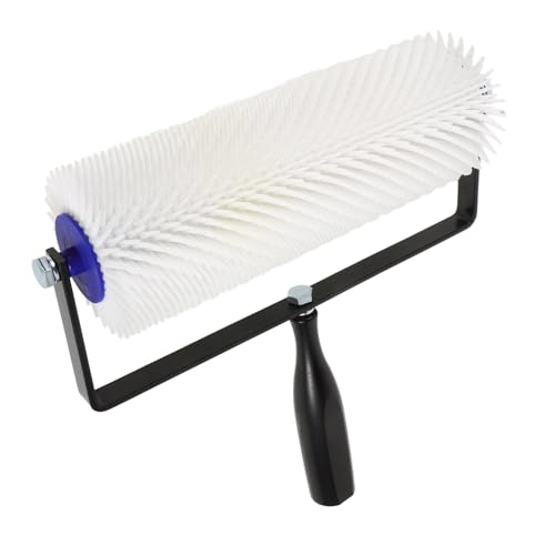 SOIMISS Spiked Roller für Selbstnivellierenden Estrich Epoxidharz Bodenrolle zur Blasenentfernung Langlebiger Griff für Glatte Oberflächen von SOIMISS
