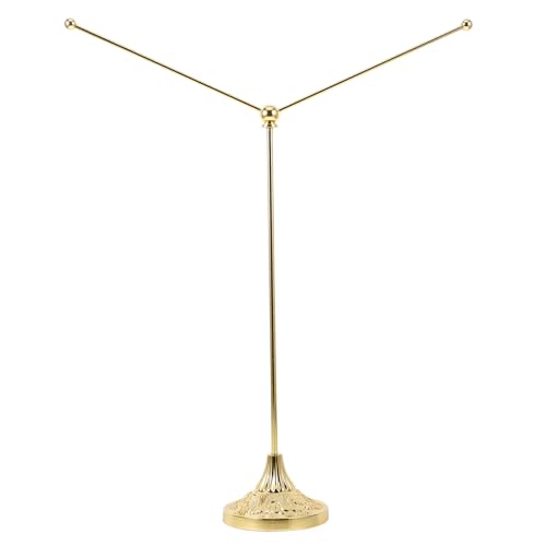 SOIMISS Stabiler Metall Tischflaggenständer mit Gabelförmiger Basis Langlebiger Flaggenhalter für Desktop Multipurpose Flag Pole für Büro und Konferenzraumdekoration Praktisches Design von SOIMISS