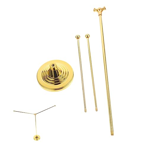 SOIMISS Stabiler Metall Tischflaggenständer mit Universellem Flaggenhalter Tragbarer Desktop Fahnenmast für Büro Party und Veranstaltung Langlebige Basis für Kleine Flaggen von SOIMISS