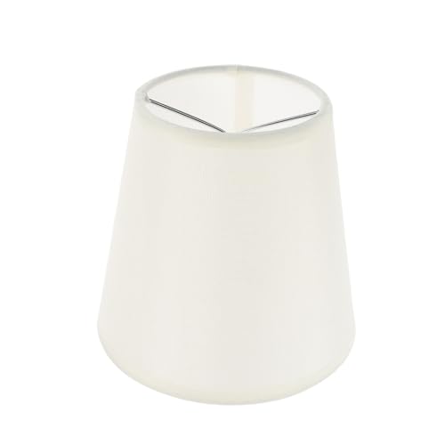 SOIMISS Stoff Lampenschirm Clip Beige Leinen Textil Lampenschirm für Wandlampe Tischlampe Kronleuchter Weiches Licht Romantische Atmosphäre Einfach zu Montieren Langlebig und Dekorativ von SOIMISS