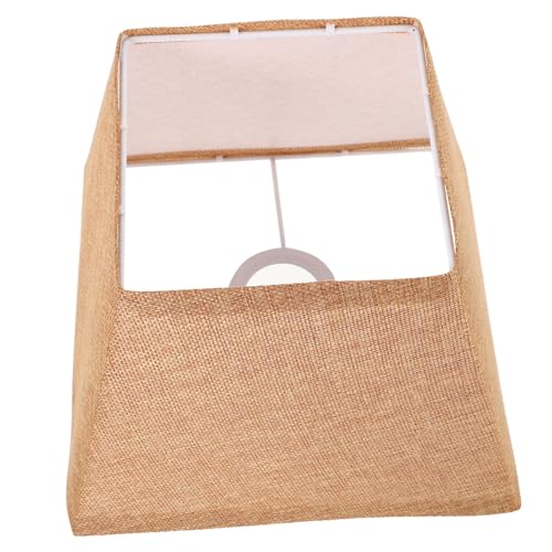 SOIMISS Stoff Lampenschirm Trapezförmig Abnehmbar Faltbar Universeller Lampenüberzug für Tisch Steh Wandlampen Beigeton Dekorativer Haushaltslampenschirm von SOIMISS