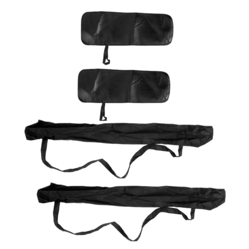 SOIMISS Teiliges Regenschirm Schwarzen Rücksitz auto umbrella taschen und Pu lederhüllen Kompakte Leichte Aufbewahrungstasche für Auto Outdoor und Reise Praktische Tragetasche von SOIMISS