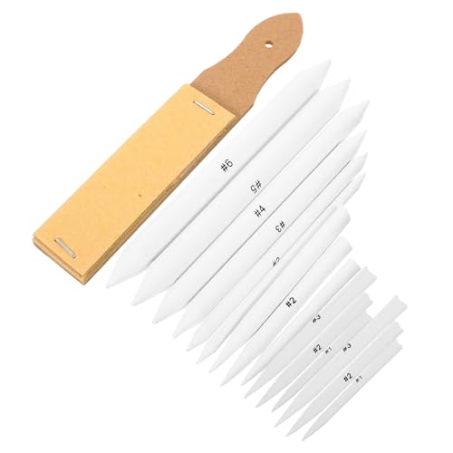 SOIMISS Teiliges Set Doppelseitiger Papierwischer Zeichenzubehör für Studenten Skizzen Graphit Pastell Mischtechnik Langlebige Zeichenwerkzeuge mit Schleifpapier von SOIMISS