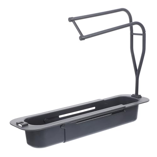 SOIMISS Telescopic Sink Rack Verstellbarer Spülen Organizer für Schwämme Tücher und Bürsten für Küche und Bad Rostfrei und Praktisch Schwarz SOIMISS Telescopic Sink Rack Verstellbarer Spülen Organizer für Schwämme Tücher und Bürsten für Küche und Bad Rostfrei und Praktisch Schwarz von SOIMISS