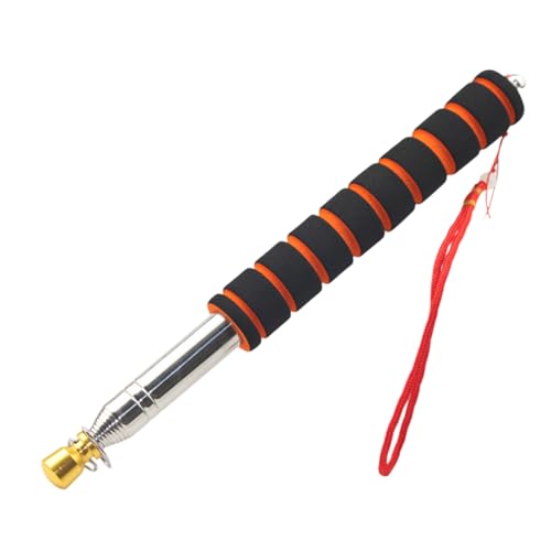 SOIMISS Teleskop Edelstahl Flaggenstab mit Schwammgriff Windfest Stabil für Schule Reise Outdoor Tour Guide Fahnenmast Schwarz Orange Silber SOIMISS Teleskop Edelstahl Flaggenstab mit Schwammgriff Windfest Stabil für Schule Reise Outdoor Tour Guide Fahnenmast Schwarz Orange Silber von SOIMISS