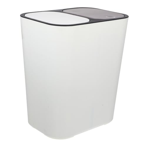 SOIMISS Toiletten Mülleimer mit Fächern Getrennt für Abfalltrennung Eleganter Küchen Recyclingbehälter Langlebigem Material von SOIMISS