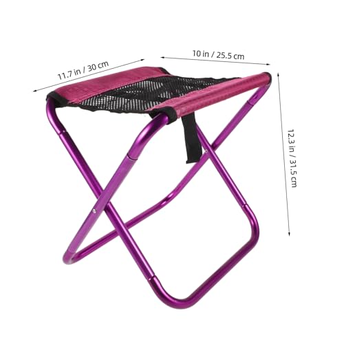 SOIMISS Tragbarer Kompakter Klapphocker Leichter Faltbarer Angelstuhl mit Robustem Gestell Multifunktional für Camping Picknick Outdoor Aktivitäten als Kleiner Sitzhocker von SOIMISS