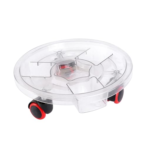 SOIMISS Transparenter Runder Blumentopf Untersetzer aus Hochwertigem Dickem Resin mit Abnehmbaren Langlebig Geruchlos Verschleißfest für Innen und Außenpflanzen von SOIMISS