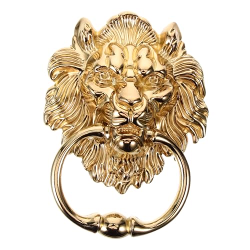 SOIMISS Türschnalle Dekorativ Türklopfer mit Löwenkopf handhaben Türklopfer runden Türklingel Klopfer Löwenkopfgriff Türzuggriff Tortürgriff Türklopfer aus Metall Zinklegierung Golden SOIMISS Türschnalle Dekorativ Türklopfer mit Löwenkopf handhaben Türklopfer runden Türklingel Klopfer Löwenkopfgriff Türzuggriff Tortürgriff Türklopfer aus Metall Zinklegierung Golden von SOIMISS