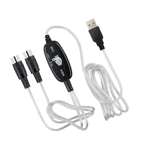 SOIMISS USB Midi Kabel Midi Musik Verbindungskabel mit Ftp Chip Stabile Datenübertragung Kompatibel mit Windows für Elektronische Keyboards und Musikbearbeitung SOIMISS USB Midi Kabel Midi Musik Verbindungskabel mit Ftp Chip Stabile Datenübertragung Kompatibel mit Windows für Elektronische Keyboards und Musikbearbeitung von SOIMISS
