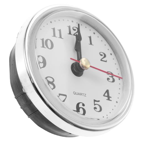 SOIMISS Uhrkopf Analog Ziffern runder Uhrenkopf runden Zifferblatteinsatz Uhrennummern Zahlen Uhr Gesicht Retro-Uhrenkopfeinsatz Vintage-Uhreneinsatz Vintage-Uhrenkopf Uhreinsatz Plastik von SOIMISS