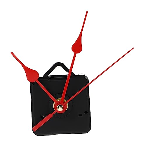 SOIMISS Uhrwerk aus Quarz Bewegung Austausch des Quarzuhrwerks Teile Uhrwerk Quarz Bausatz Uhrwerk Wanduhr DIY Quarzwerk Taktmechanismen Nadeln Mechanismus Uhrzubehör Uhrwerk-Kit rot von SOIMISS
