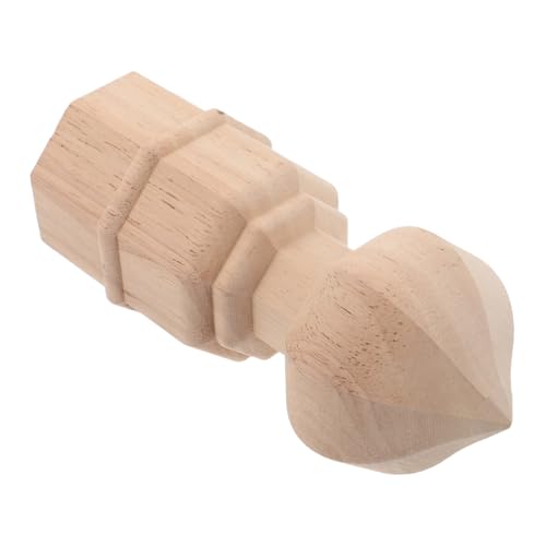 SOIMISS Dekorative Holz-endstücke Für Treppenpfosten Unbehandelt Geschnitztes Hartholz-endstück Möbel-endstücke Geländerpfosten-Dekoration Holzzaun-aufsatz Fahnenmast-aufsatz von SOIMISS