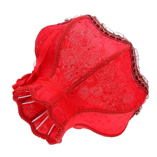 SOIMISS Vintage Hochwertiger Lampenschirm Stoff mit Spitzenverzierung für Lichtdekoration Geeignet für Stehlampe und Tischlampe Verschiedene Designs von SOIMISS