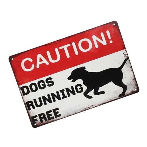 SOIMISS Vintage Hund Warnschild Wetterfest für Garten und Robustes Metall Schild mit Auffälliger Farbgestaltung Klare Warnung für Besucher für Außenbereich und Haustierschutz SOIMISS Vintage Hund Warnschild Wetterfest für Garten und Robustes Metall Schild mit Auffälliger Farbgestaltung Klare Warnung für Besucher für Außenbereich und Haustierschutz von SOIMISS