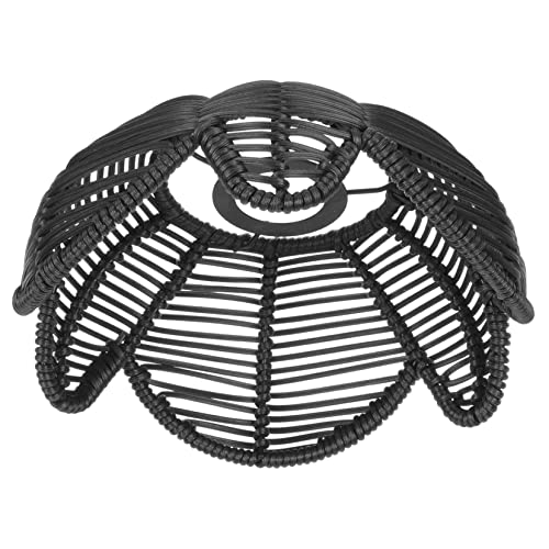 SOIMISS Vintage Lampenschirm Rattan Retro Deckenleuchte Gewebter Lampenschatten für Wohnzimmer Installieren Leicht und Langlebig für Verschiedene von SOIMISS