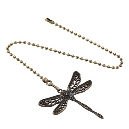 SOIMISS Vintage Metall Deckenventilator Zugkette Verlängerung Dekorativer Dragonfly Ersatz für Licht und Ventilatorzugketten Geeignet für Badezimmer Wand und Deckenleuchten Romantische von SOIMISS