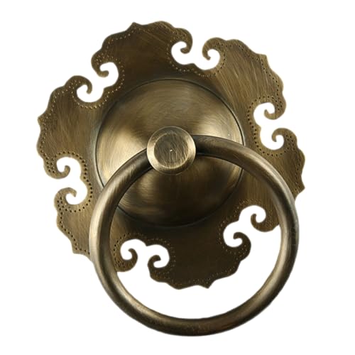 SOIMISS Vintage Türklinke Retro Türklopfer aus Massivem Messing Antiker Türgriff im Chinesischen Stil Robustes Türziehgriff Haustür Gartentor Schiebetür und Holztür von SOIMISS
