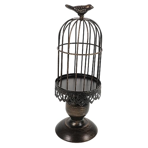 SOIMISS Vintage Vogelkäfig Kerzenständer Schwarze Ornamente Kegelkerzenhalter Stumpenkerzenhalter Vogelkäfig Kerzenständer Laterne Vintage Kerzenständer Dekorative Couchtischdekoration SOIMISS Vintage Vogelkäfig Kerzenständer Schwarze Ornamente Kegelkerzenhalter Stumpenkerzenhalter Vogelkäfig Kerzenständer Laterne Vintage Kerzenständer Dekorative Couchtischdekoration von SOIMISS
