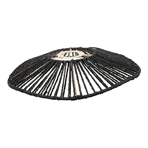 SOIMISS Vintage Woven Paper Rope Lamp Shade für Hängende Lampen Dekorative Lichtabdeckung für Restaurant Teestube und Hotpot Robustes und Langlebiges Design Schwarz SOIMISS Vintage Woven Paper Rope Lamp Shade für Hängende Lampen Dekorative Lichtabdeckung für Restaurant Teestube und Hotpot Robustes und Langlebiges Design Schwarz von SOIMISS