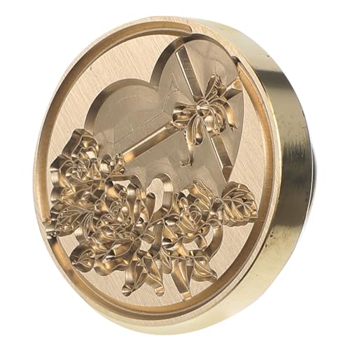 SOIMISS Wachssiegelstempel Kopf aus Kupfer Abnehmbar für Briefumschläge Einladungen DIY Bastelprojekte Eleganter Retro Stil Glatte Glänzende Oberfläche Vielseitig Einsetzbar von SOIMISS